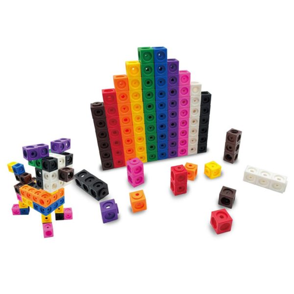 Educational Toy Geo Math and Geo Linking Cubes Building Toys - Image 2