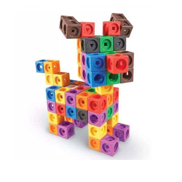 Educational Toy Geo Math and Geo Linking Cubes Building Toys