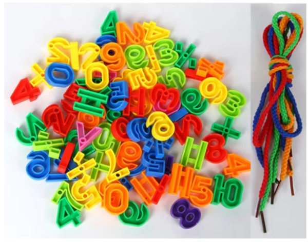 Educational Toys String Lacing numbers Blocks Set - Image 2