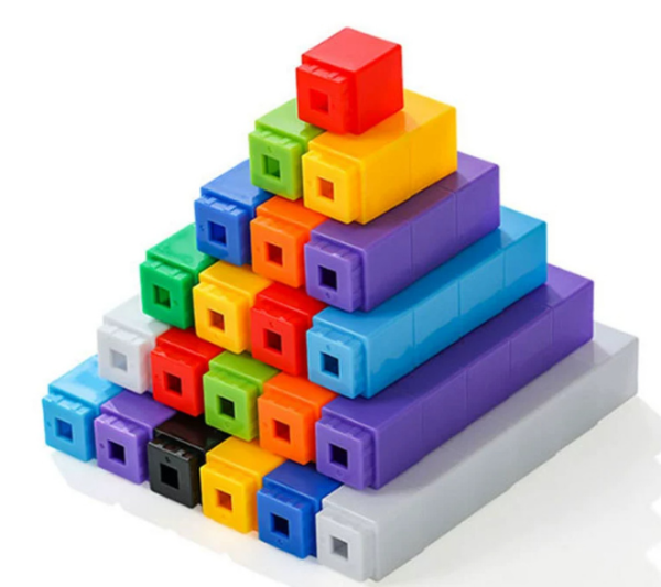Kids Toys Building Blocks Plastic Linking Cubes - Image 2