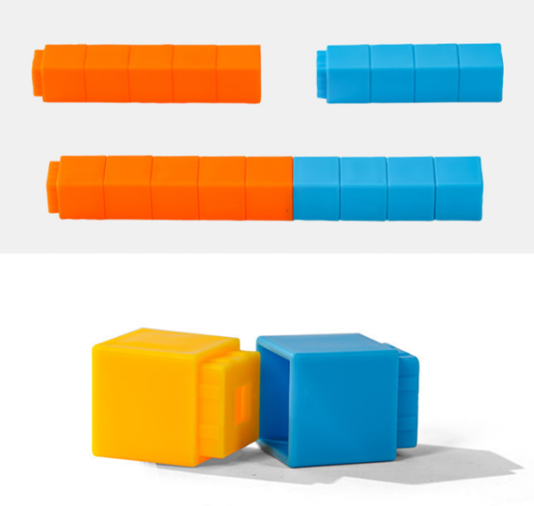 Kids Toys Building Blocks Plastic Linking Cubes - Image 5