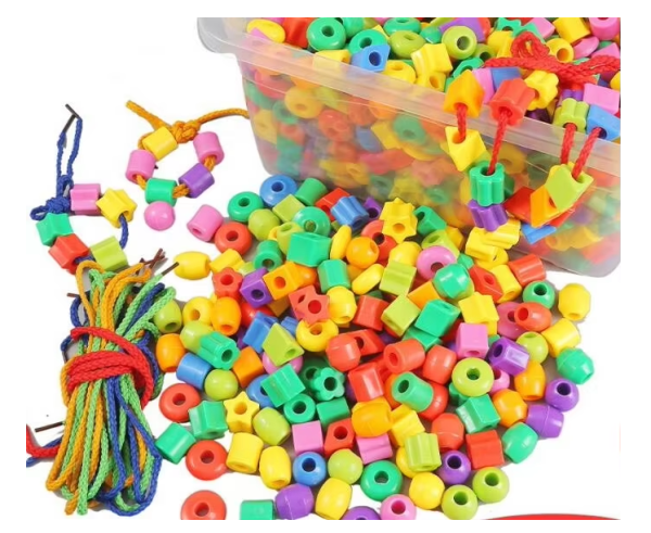 Children Threading Plastic Toy Lacing Beads Kit - Image 5
