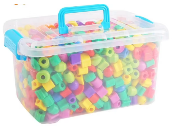 Children Threading Plastic Toy Lacing Beads Kit - Image 6