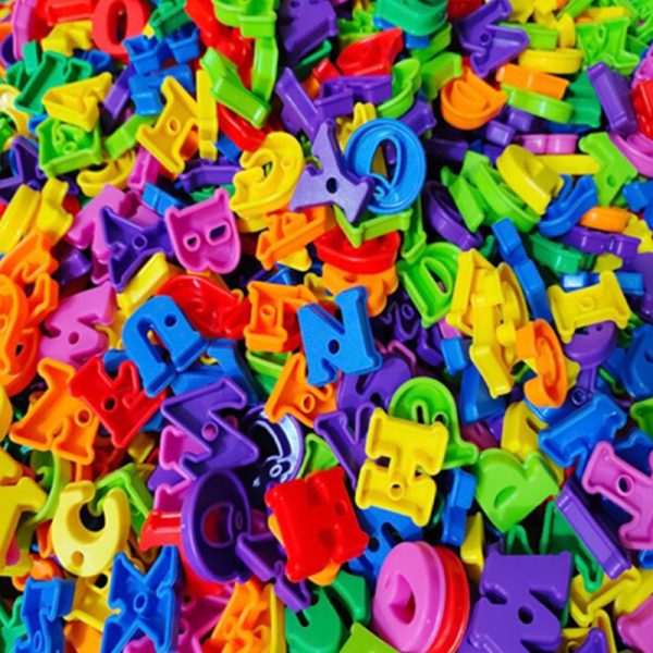 Learning Toys Plastic Lacing Letters With Laces Toy for Children - Image 2