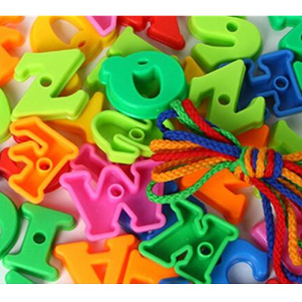 Learning Toys Plastic Lacing Letters With Laces Toy for Children - Image 5