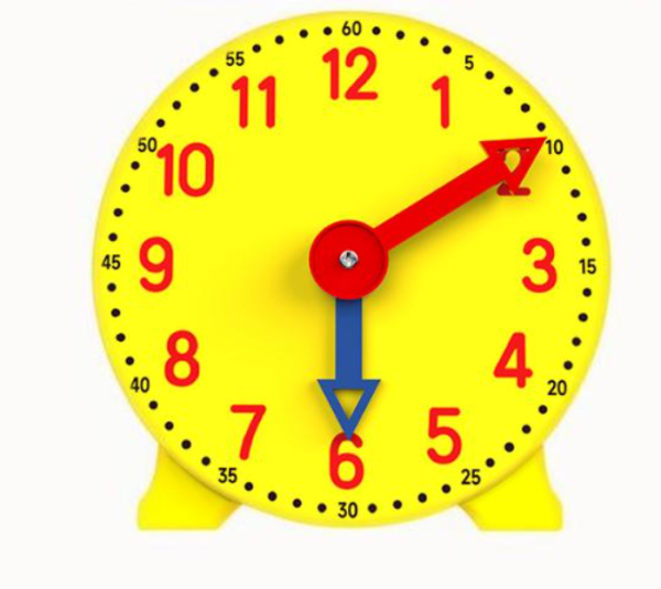 Educational Toys 10cm Small Plastic Toy Clock for Kids