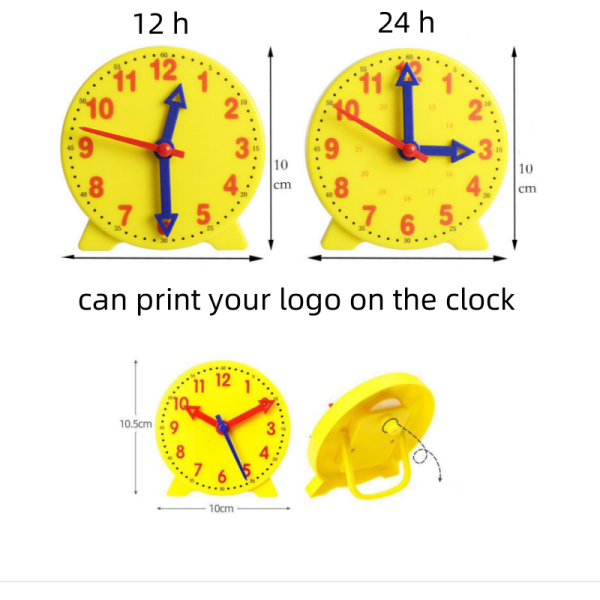 Learning Clock for Kids Teaching Time Geared Clock - Image 6