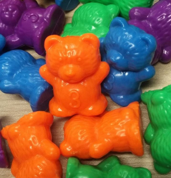 Rainbow Counting Bears Plastic Weight Bear - Image 2