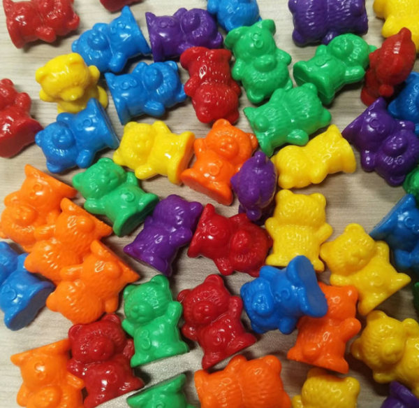 Rainbow Counting Bears Plastic Weight Bear - Image 6