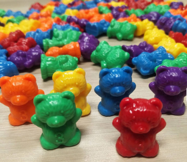 Rainbow Counting Bears Plastic Weight Bear - Image 7
