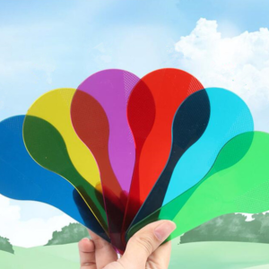 Kids Science Physics Toy Color Filter Board Color Optics 6pcs