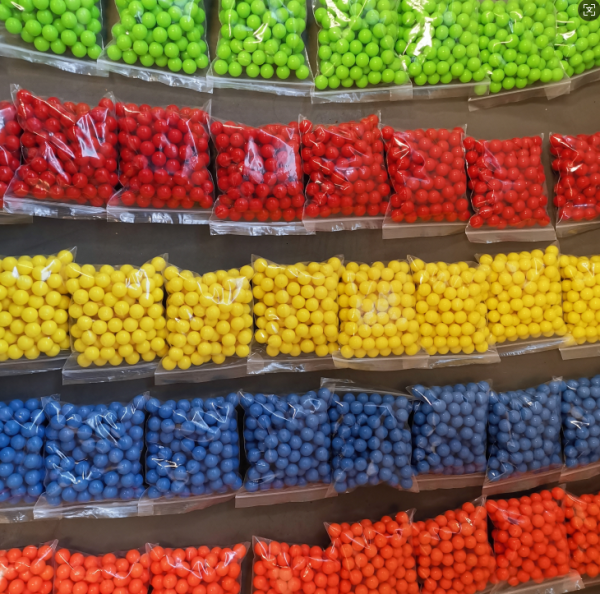 Kids Counting and Sorting Toys Colored Plastic Round Solid Beads - Image 8
