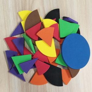 Educational Math Toy Rainbow Fraction Circles