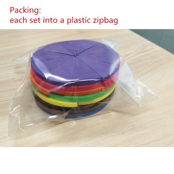 Educational Math Toy Rainbow Fraction Circles - Image 6