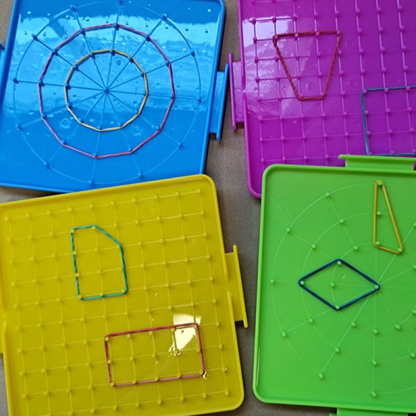 Geometry Toys Double Sides Geo Board With Pin Array Plastic Grid Board - Image 2