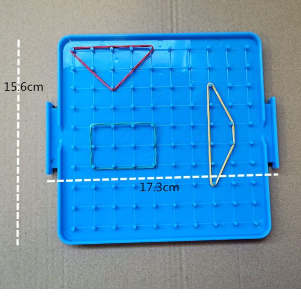 Geometry Toys Double Sides Geo Board With Pin Array Plastic Grid Board - Image 3