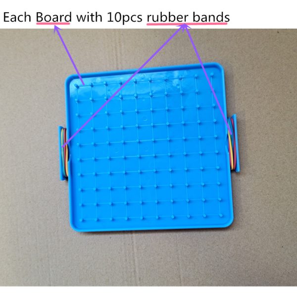 Geometry Toys Double Sides Geo Board With Pin Array Plastic Grid Board - Image 5