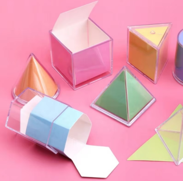 Transparent Plastic Geo Solids for Kids - Image 2