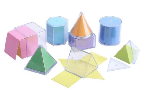 Transparent Plastic Geo Solids for Kids - Image 3