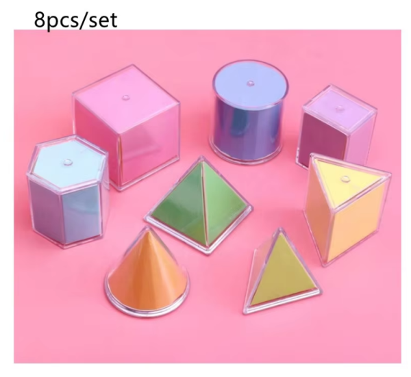 Transparent Plastic Geo Solids for Kids - Image 4