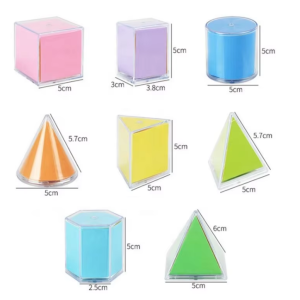 Transparent Plastic Geo Solids for Kids