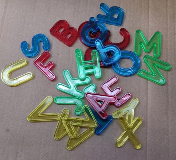 Plastic Translucent Alphabets Uppercase 26pcs Per Set - Image 2