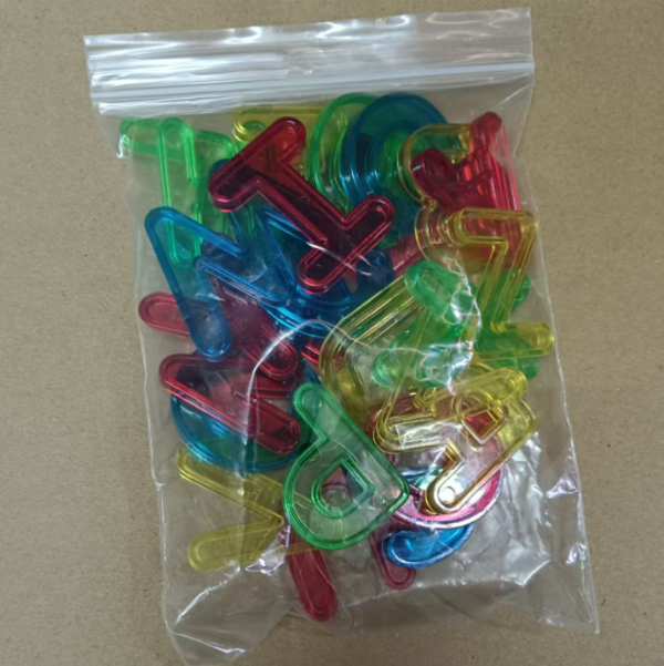 Plastic Translucent Alphabets Uppercase 26pcs Per Set - Image 3