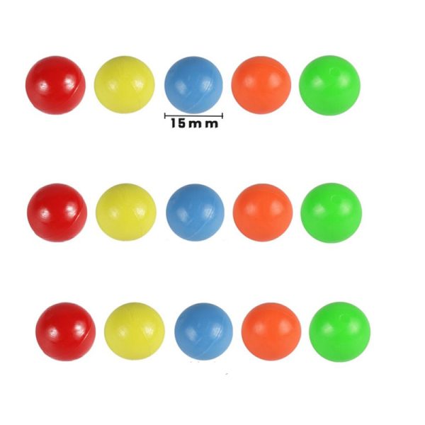 Kids Counting and Sorting Toys Colored Plastic Round Solid Beads - Image 4
