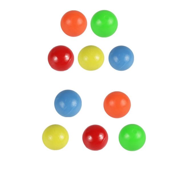 Kids Counting and Sorting Toys Colored Plastic Round Solid Beads - Image 7