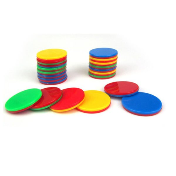 Educational Toy Double Color Chips Plastic Round Counters - Image 2