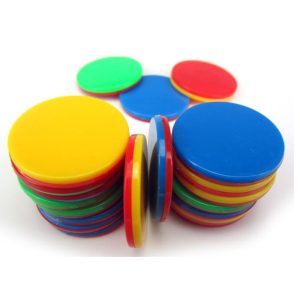 Educational Toy Double Color Chips Plastic Round Counters