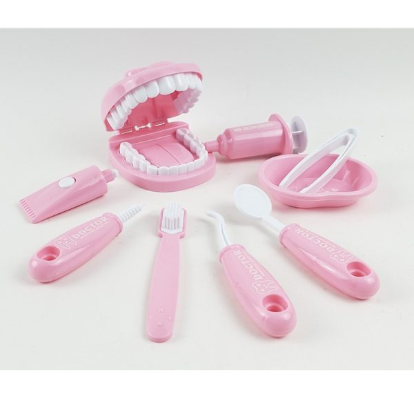 Plastic Teeth Mold Dental Pretend Play Kit Education Children Doctor Toy Set - Image 2