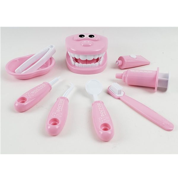 Plastic Teeth Mold Dental Pretend Play Kit Education Children Doctor Toy Set