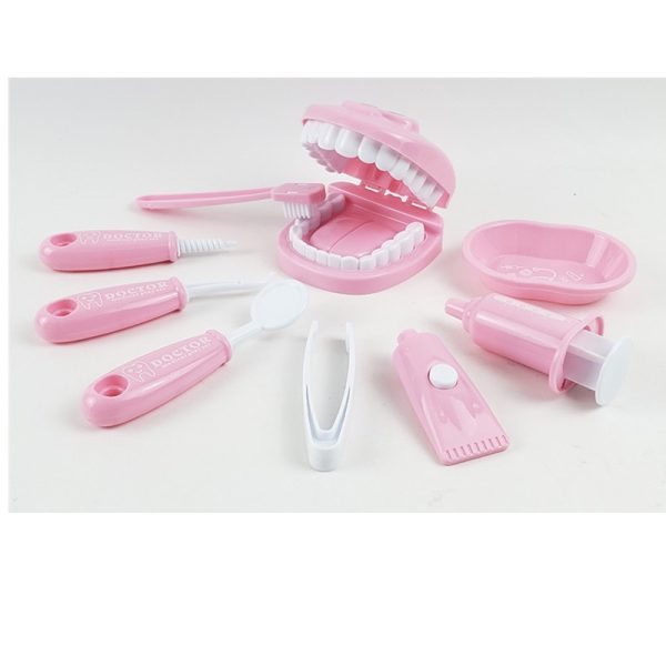 Plastic Teeth Mold Dental Pretend Play Kit Education Children Doctor Toy Set - Image 4