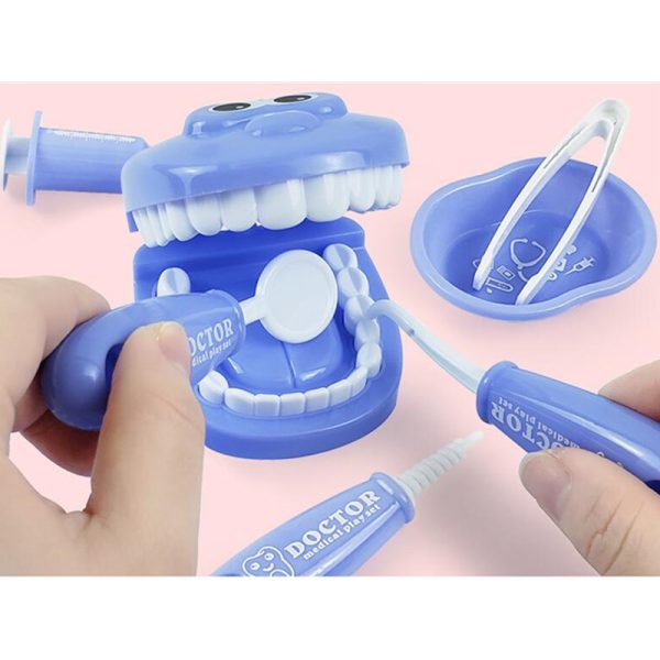 Plastic Teeth Mold Dental Pretend Play Kit Education Children Doctor Toy Set - Image 5