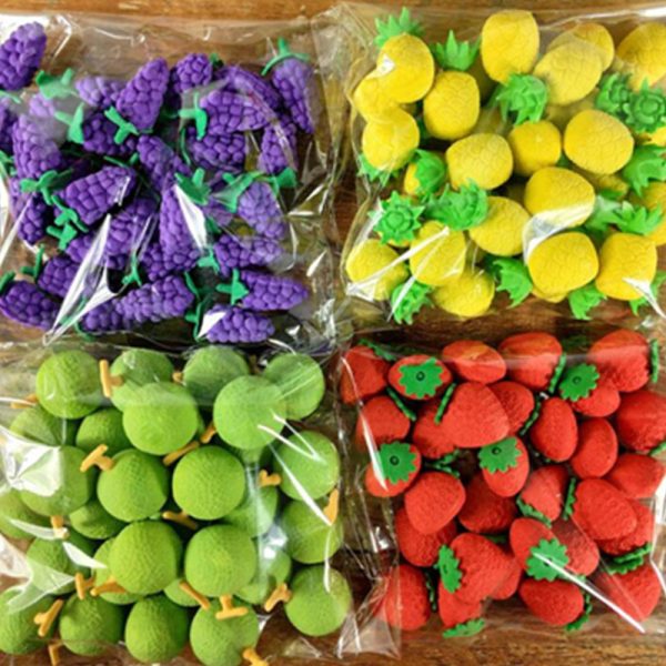Promotional Gift Novelty Colorful Eraser for Kids Vegetable Fruit Shaped Erasers - Image 5