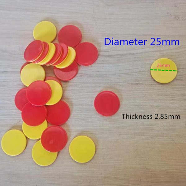 Math Toys Plastic Double Side Yellow and Blue Counters 100 Pieces for Kids - Image 4