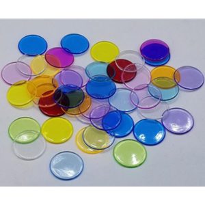 Kids Toys Plastic Transparent Color Counters