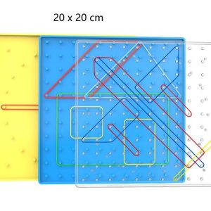 Teaching aids Geometry Board 20 cm Double Sided Geoboard