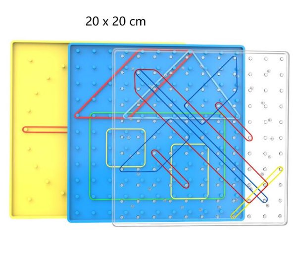 Teaching aids Geometry Board 20 cm Double Sided Geoboard