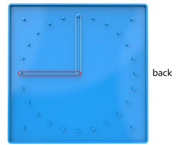 Teaching aids Geometry Board 20 cm Double Sided Geoboard - Image 3
