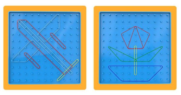 Teaching aids Geometry Board 20 cm Double Sided Geoboard - Image 4