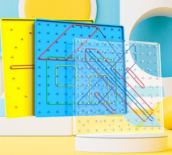 Teaching aids Geometry Board 20 cm Double Sided Geoboard - Image 6